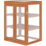 Växthus 58 x 44 x 78 cm med 2 Hyllor Infällbart Tak Transparent Hölje