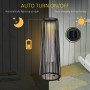 Utomhus Golvlampa Solcellsdriven 21,5 x 21,5 x 61 cm 8 Timmars drift
