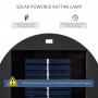 Utomhus Golvlampa Solcellsdriven 21,5 x 21,5 x 61 cm 8 Timmars drift