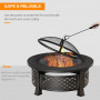 2-in-1 Eldstad - Grill 81 x 81 x 50 cm