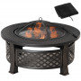 2-in-1 Eldstad - Grill 81 x 81 x 50 cm