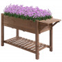 Uppdelade Planteringslåda ställ med 8 Fack 123 x 54 x 74 cm