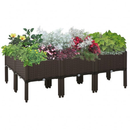 Planteringslåda på Ben DIY 120 x 80 x 44 cm