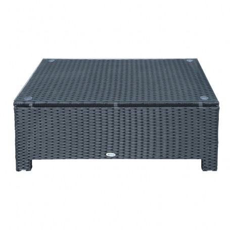 Ute Soffbord 85 x 50 x 39 cm med Glasskiva