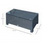 Ute Soffbord 85 x 50 x 39 cm med Glasskiva