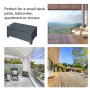 Ute Soffbord 85 x 50 x 39 cm med Glasskiva