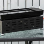 Gas Grillplatta med 2 Brännare - Non-Stick Bärbar 48,5 x 46 x 21 cm