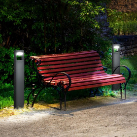 Stående Utomhuslampa LED Väderbeständig IP65 - 16cm x 5cm x 90cm Mö...