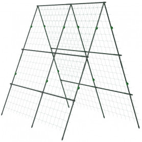 Spaljé med Odlingsnät, höjdjusterbar breddjusterbar 1,8 x 1 x 1,8 m