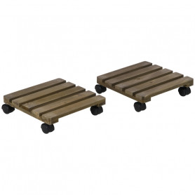 2-Pack Blomvagn 30cm x 30cm x 7cm - 50 kg