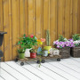 2-Pack Blomvagn 30cm x 30cm x 7cm - 50 kg