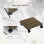 2-Pack Blomvagn 30cm x 30cm x 7cm - 50 kg