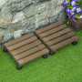 2-Pack Blomvagn 30cm x 30cm x 7cm - 50 kg