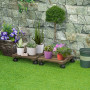 2-Pack Blomvagn 30cm x 30cm x 7cm - 50 kg