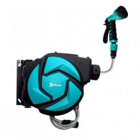 Slangvinda 10 m Väggmonterad Slangupprullare med Multispray 7 Jettyper