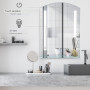 Vägg Badrumsspegel med LED-Belysning, Glashylla 50 x 70 cm - 24W