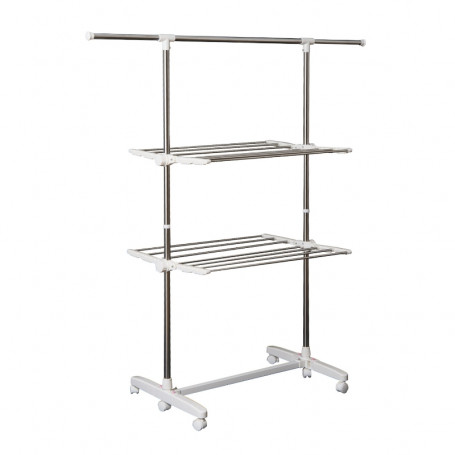 Rullbar Torkställning hopfällbara Sidovingar (2 nivåer)