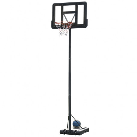 Basketkorg Med Ställning Höjdjusterbar 231–305 cm Med Hjul, Svart S...