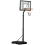 Basketkorg med Ställning 210 - 260 cm Höjdjusterbar med Hjul