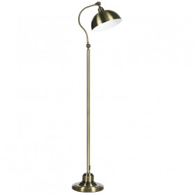 Golvlampa Vintage Mässinglook Justerbar Vinkel 152 cm