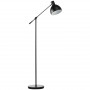 Golvlampa Retro Flexibel Arm 30 x 30 x 131cm Svart