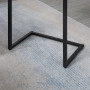 Satsbord Sidobord Set om 3 Brun Svart Industriell Stil