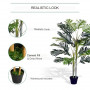 Konstväxt Palm 150 cm med Svart Kruka