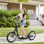 Sparkcykel med Luftgummi Däck 16 tum Scooter Höjdjusterbar 143 x 58 x 92-100 cm