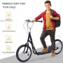 Sparkcykel med Luftgummi Däck 16 tum Scooter Höjdjusterbar 143 x 58 x 92-100 cm