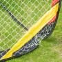 Fotbollsmål Hopfällbart Mål Set med 2 med Bärväska 120 x 80 x 80 cm Stål Svart+Röd+Guld