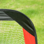Fotbollsmål Hopfällbart Mål Set med 2 med Bärväska 120 x 80 x 80 cm Stål Svart+Röd+Guld