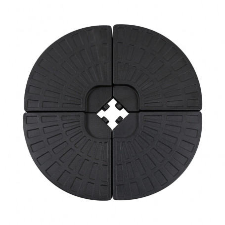 Parasolvikt 4-delat 48 x 48 x 8 cm för 52 kg vatten eller 68 kg sand