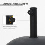 Parasollfot 20 kg för Stänger Ø 35 mm/ 38 mm/ 48 mm