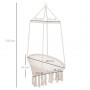 Hängstol Beige Ø80 -150 kg