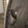 Hopfällbar Trädgårdsstol 2-Personer Med Sittdyna 126 x 75 x 142 cm