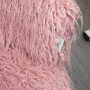 Kontorsstol Fluffy Rosa Boho-stil / Smink fåtölj