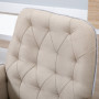 Kontorsstol - Kontorsfåtölj Beige Gungfunktion 66 x 69 x 89,5-97 cm