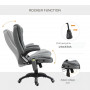 Kontorsstol med Massagefunktion i 6-punkter Ergonomisk Grå