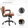 Kontorsstol Brun Läder