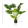 Konstväxt Monstera 110 cm med Kruka