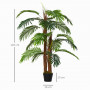 Konstgjord Palm 120 cm Med Kruka