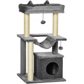 Klösträd - Katthus 90 cm Grå