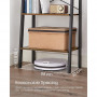 Steghylla Industriell Design 56 x 172 x 34 cm Bokhylla Med 5 Hyllplan