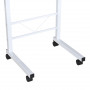 Laptopbord / Sidobord C-format 60 x 40 x 68-78 cm Vit / Ek