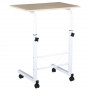 Laptopbord / Sidobord C-format 60 x 40 x 68-78 cm Vit / Ek