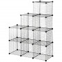 Kubhylla Förvarningssystem 9 Kuber x 35 x 35 x 35 cm Metall Svart