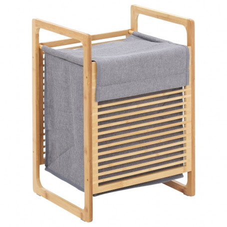 Bambu Tvättkorg med Tvättpåse - 40 x 35 x 60,5 cm