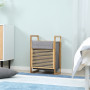 Bambu Tvättkorg med Tvättpåse - 40 x 35 x 60,5 cm