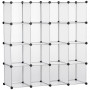 Kubhylla med 16 Fack 125 x 32 x 125 cm Design efter Behöv