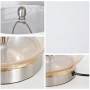 2x Bordslampa Glas Sänglampa Set
